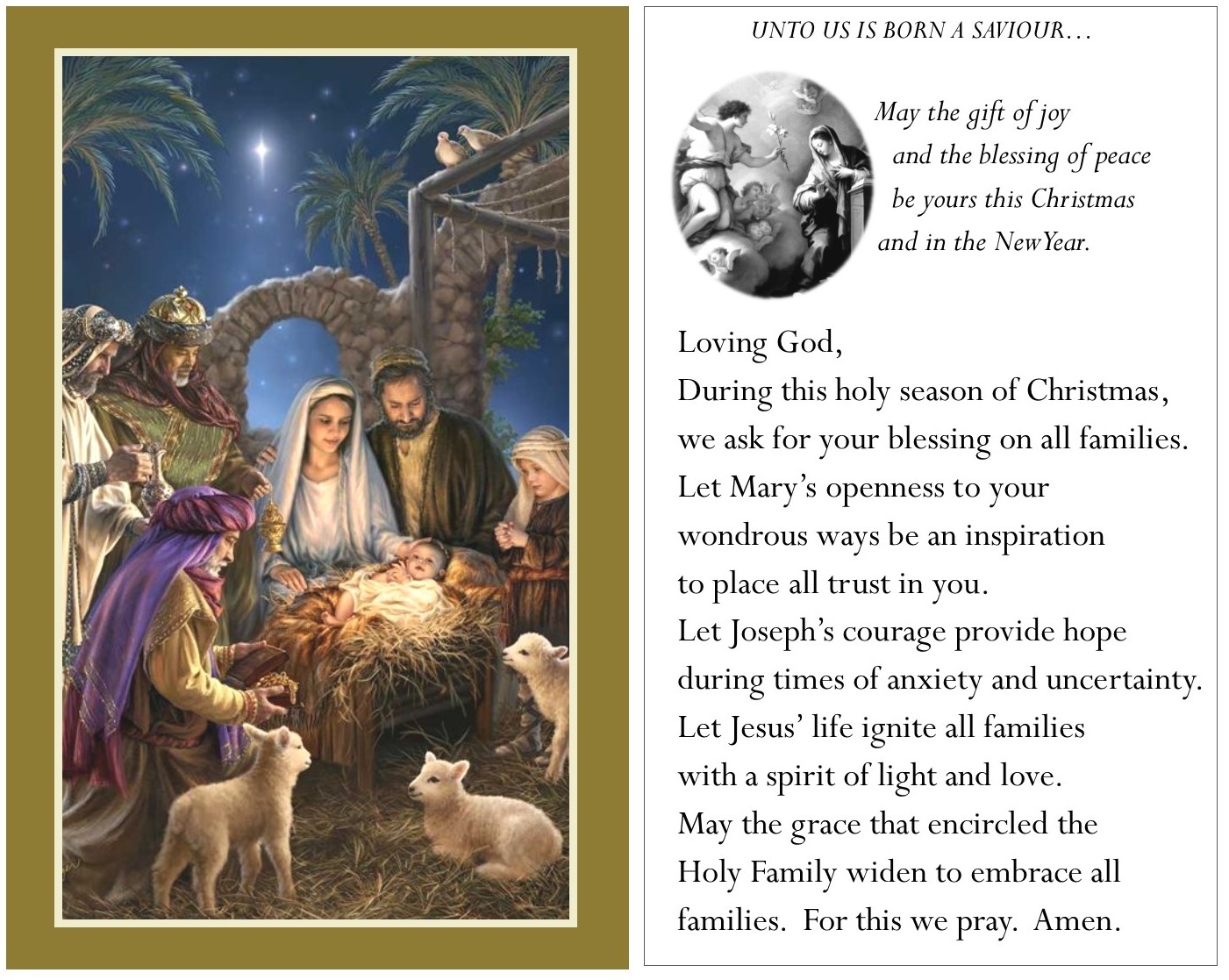 Prayer Card Christmas Nativity Scene 100 Pkg MPN BCRSHFNAT16 Bulletins prayer-card-christmas-nativity-scene-100-pkg-mpn-bcrshfnat16-bulletins