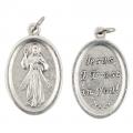  Medal Oxidized Jesus Divine Mercy / Jesus I Trust in You 12/PKG (QTY Discount .90 ea) 