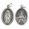  Medal Oxidized Jesus Santo Nino de Atocha / Our Lady of Guadalupe 12/PKG (QTY Discount .90 ea) 
