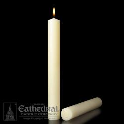  Altar Candles 51% Beeswax 1-1/4\" Diameter, Multiple Heights 