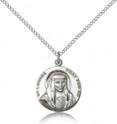 ST. LOUISE Medal Pendant Sterling Silver 