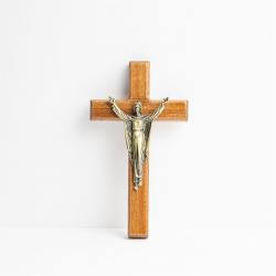  CRUCIFIX RISEN CHRIST OLIVE WOOD 4.75 inch 