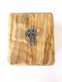  Rosary Olive Wood with Box Celtic Cross 