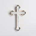  CHILDREN'S CROSS MOTHER OF PEARL SCALLOPED 5 inch (UNAVAILABLE UNTIL FEB/24) 