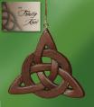  Ornament Holy Trinity Knot Wood Look (LIMITED STOCK) 