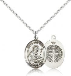  St. Benedict Medal - Sterling Silver - 3 Sizes 