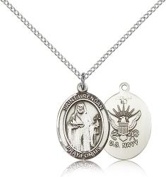  St. Brendan the Navigator Medal - Sterling Silver - 3 Sizes 