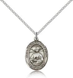  St. Catherine Laboure Medal - Sterling Silver - 3 Sizes 