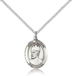  St. Edward the Confessor Medal - Sterling Silver - 3 Sizes 