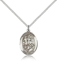  St. George Medal - Sterling Silver - 3 Sizes 
