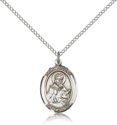  St. Isidore of Seville Medal - Sterling Silver - 3 Sizes 
