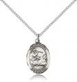  St. Joshua Medal - Sterling Silver - 3 Sizes 