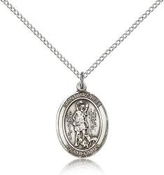  St. Lazarus Medal - Sterling Silver - 3 Sizes 