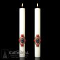  Complementing Altar Candles Christ Victorious (2pcs) 