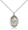  St. Zachary Medal - Sterling Silver - 3 Sizes 