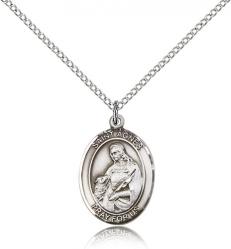  St. Agnes of Rome Medal - Sterling Silver - 3 Sizes 