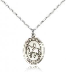  St. Kateri / Equestrian Medal - Sterling Silver - 3 Sizes 