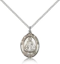  Infant of Prague Medal - Sterling Silver - 3 Sizes 