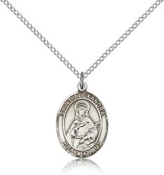  St. Alexandra Medal - Sterling Silver - 3 Sizes 