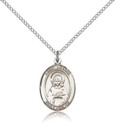  St. Lillian Medal - Sterling Silver - 3 Sizes 