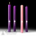  Advent Candle Set STAR OF THE MAGI 51% Beeswax  1-1/2" x 16" 