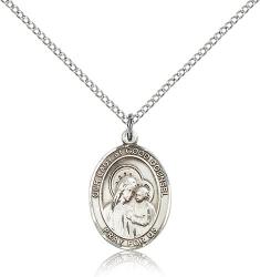  Mary Our Lady of Good Counsel Medal - Sterling Silver - 3 Sizes 
