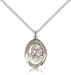  St. Lidwina of Schiedam Medal - Sterling Silver - 3 Sizes 
