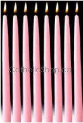  Advent Candle Tapers (BULK) PINK 12/bx (QTY DISCOUNT) 