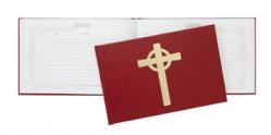  Guest Book Red Leatherette 