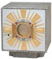  Tabernacle, Silver Plated with Gold Plated Rays 