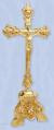  Altar Crucifix, Gold Plated, 17-1/2" 