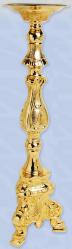  Candle Holder, Gold Plated, 27-3/4\" tall 