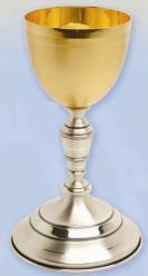  Chalice, Gold and Silver Plated 