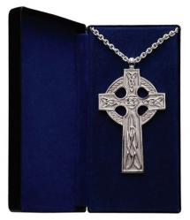  Pectoral Celtic Cross in Silver 4\" 