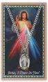  Pendant Divine Mercy with Prayer Card 