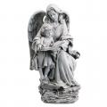  Guardian Angel with Child Statue Outdoor Garden 19 inch 
