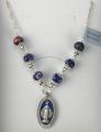  Pendant Mary Miraculous with Murano Beads 