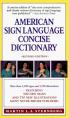  American Sign Language Concise Dictionary: Revised Edition 
