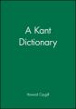  A Kant Dictionary 