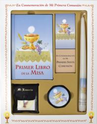  Primer Libro de la Misa Deluxe Set: Una Forma Facil Para Que Ninos Y Ninas Participen En La Misa [With Taper Candle, Rosary, Communion Supplies] 