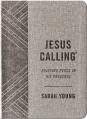  Jesus Calling, Textured Gray Leathersoft, with Full Scriptures: Enjoying Peace in His Presence (a 365-Day Devotional) 