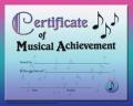  Certificate of Musical Achievement 