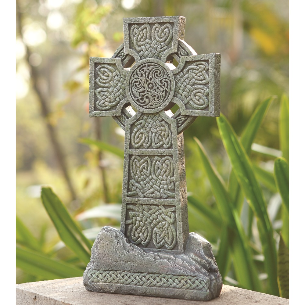 Celtic Cross 16 inch Outdoor Garden Statue (TEMP UNAVAILABLE) MPN65983