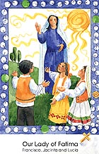  Prayer Card Our Lady of Fatima / Hail Mary 50/Pkg 