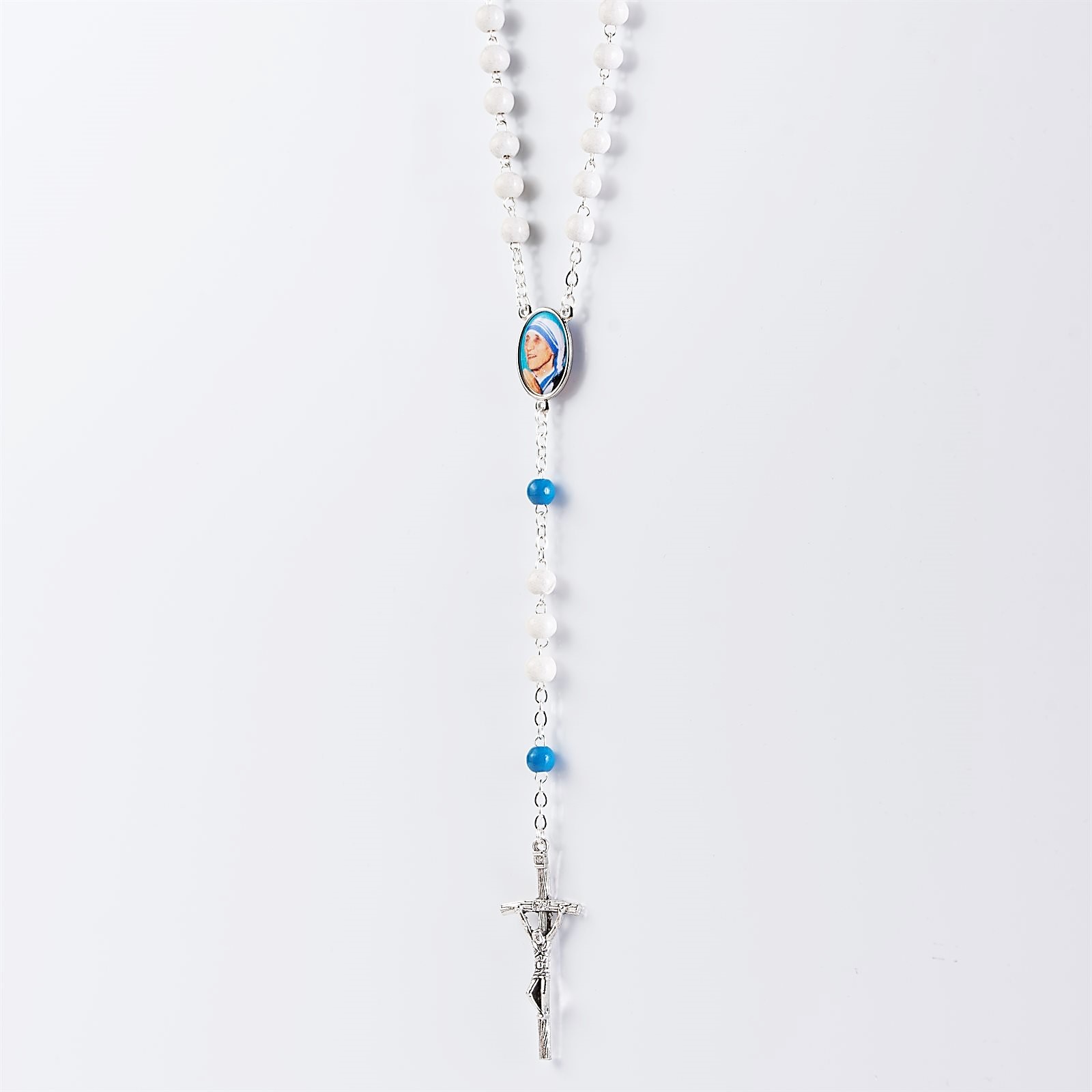Blue Rosary St. Teresa of Calcutta with Prayer Card MPN:ZMTBL Rosaries ...