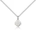  CROSS Jerusalem Cross Pendant Sterling 3/8" 