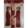  Stations of the Cross Maroonn Ceramic Set of 14 (15th Optional) 7.5 inch 