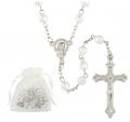  Children's Rosary First Communion Crystal in Organza Bag 