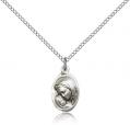  Mary MADONNA AND CHILD Pendant Sterling 5/8 inch 