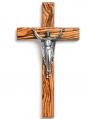  CRUCIFIX RISEN CHRIST MAHOGANY  7.75 inch 